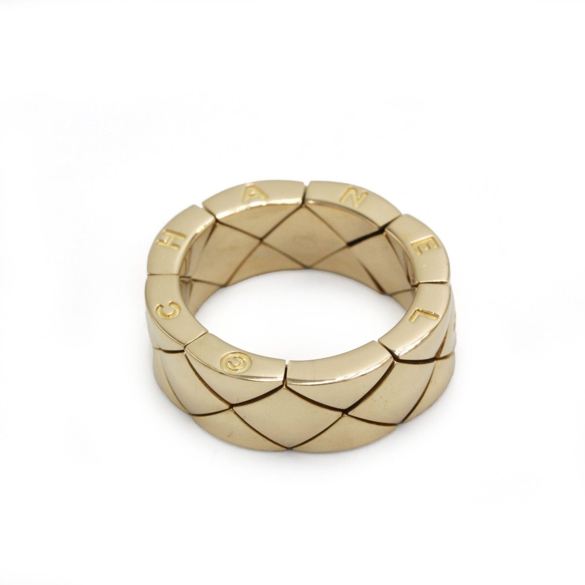 Bague Matelassée Or jaune - CHANEL - Castafiore