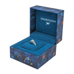 Bague MAUBOUSSIN "Chance of Love N°2" en or blanc et diamants - Castafiore