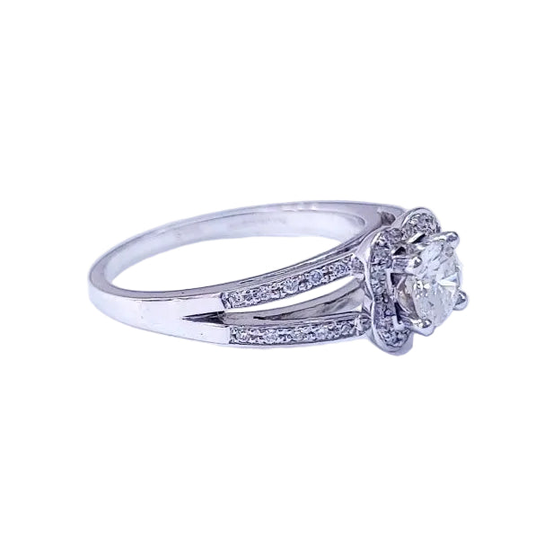 Bague MAUBOUSSIN "Chance of Love n°5" en or blanc et diamants - Castafiore