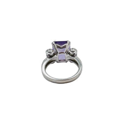 Bague MAUBOUSSIN "Couleur Baiser" en or blanc, améthystes et diamants - Castafiore