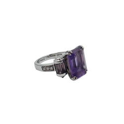 Bague MAUBOUSSIN "Couleur Baiser" en or blanc, améthystes et diamants - Castafiore