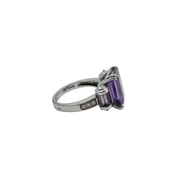 Bague MAUBOUSSIN "Couleur Baiser" en or blanc, améthystes et diamants - Castafiore
