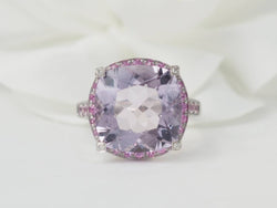 Bague Mauboussin "Couleur d'Amour" en or blanc et Améthyste - Castafiore