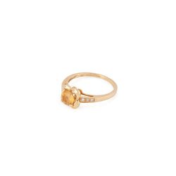 Bague MAUBOUSSIN "Désirez Amour" en or jaune citrine et diamants - Castafiore
