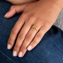 Bague MAUBOUSSIN "Désirez Amour" en or jaune citrine et diamants - Castafiore