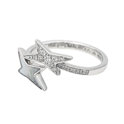Bague MAUBOUSSIN "Étoile de Vie" en or blanc, nacre et diamants - Castafiore