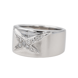 Bague MAUBOUSSIN "Étoile Divine" en or blanc, or jaune et diamants - Castafiore