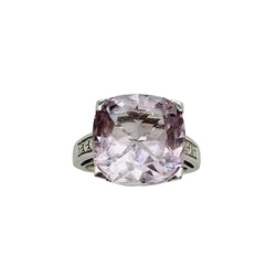 Bague MAUBOUSSIN "Gueule d'amour" en or blanc, améthyste et diamants - Castafiore