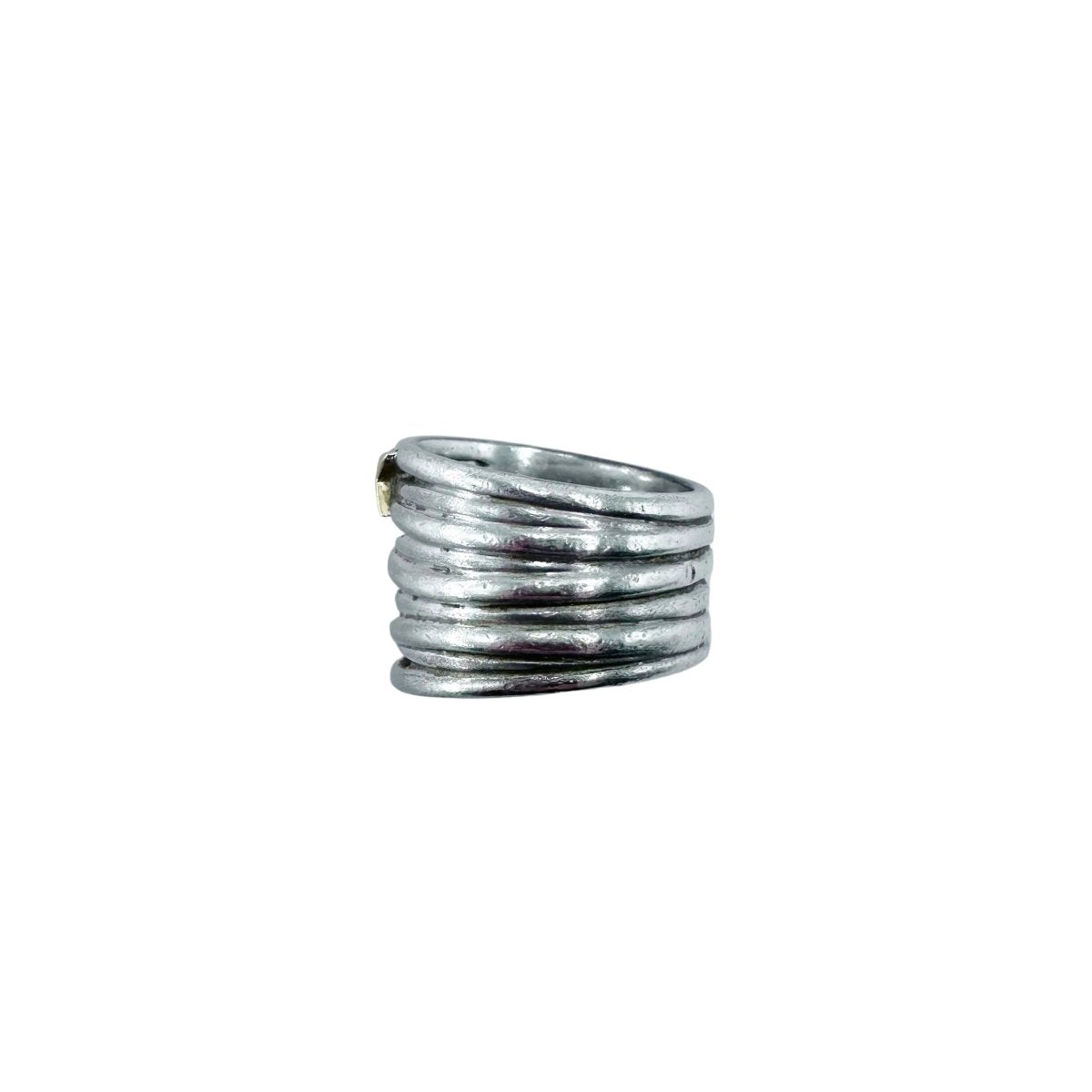 Bague MAUBOUSSIN "Kiff and Sun" en or jaune, argent et diamants - Castafiore
