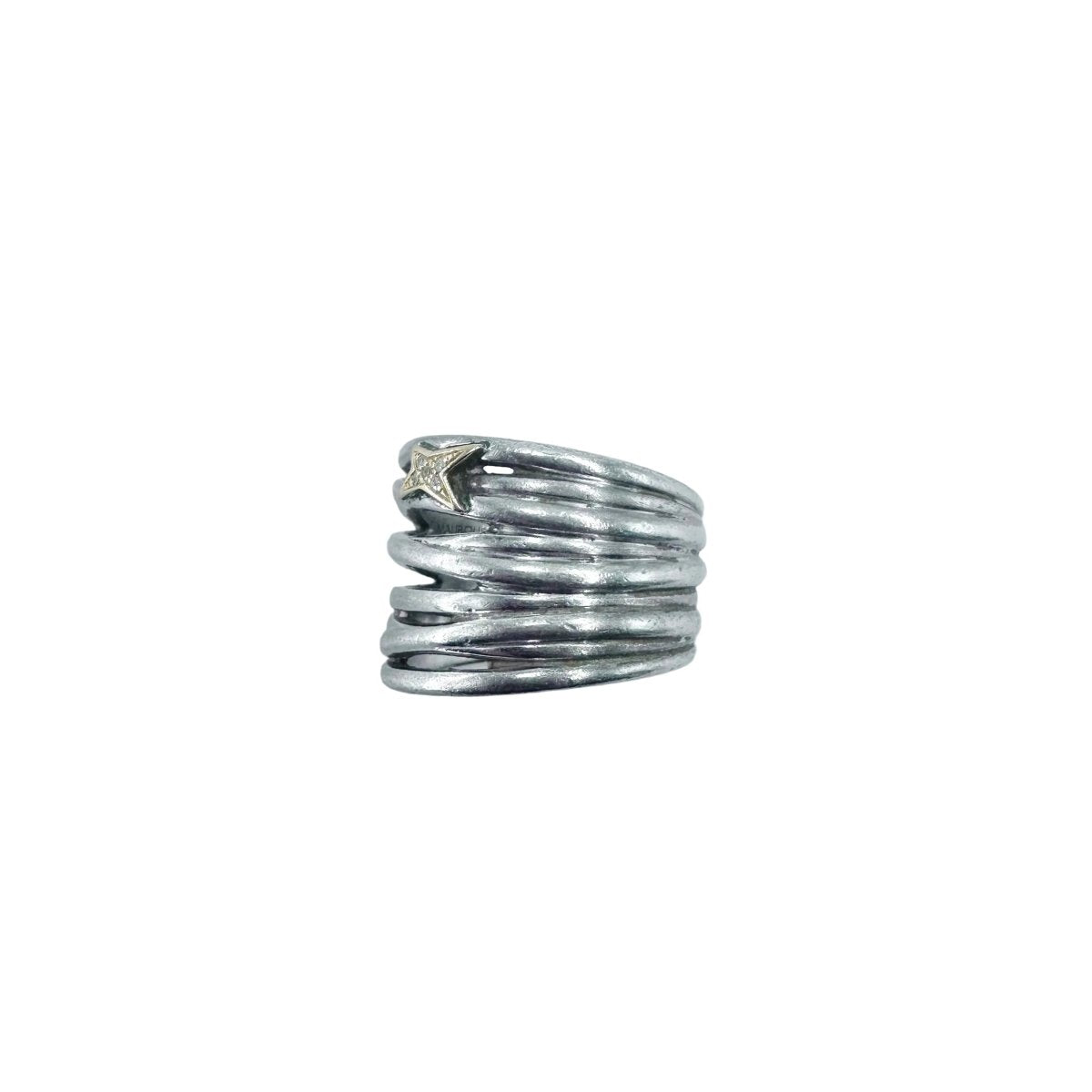 Bague MAUBOUSSIN "Kiff and Sun" en or jaune, argent et diamants - Castafiore