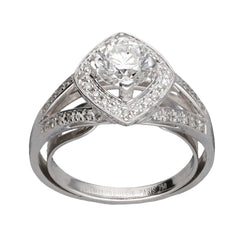 Bague Mauboussin Love my Love en or gris 18k avec Diamant de 0,70 Cts F - SI1 en taille 48. - Castafiore