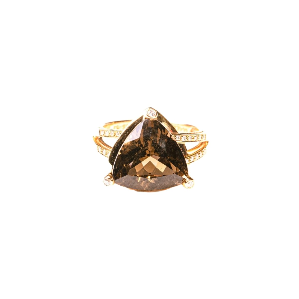 Bague MAUBOUSSIN "Mes Couleurs à Toi" en or jaune et quartz fumé - Castafiore