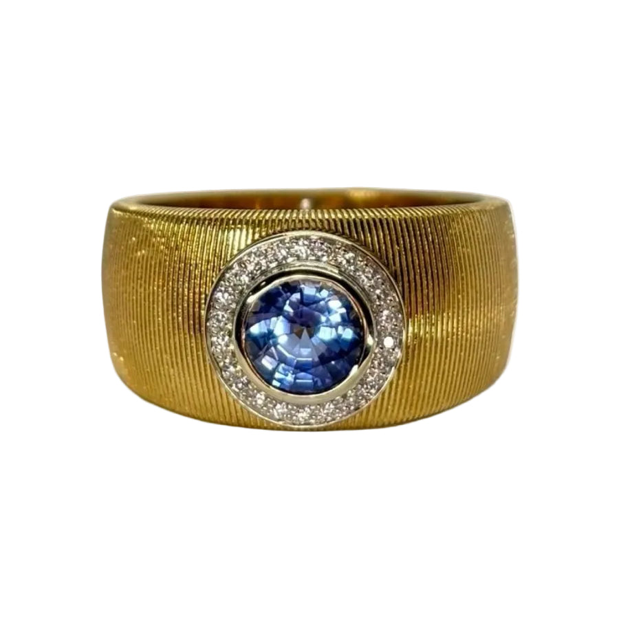 Bague MAUBOUSSIN Un été en Toscane en or jaune saphir et diamants - Castafiore