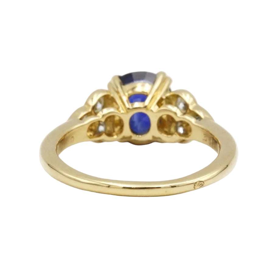 Bague MELLERIO - Or, Saphir & Diamants - Castafiore