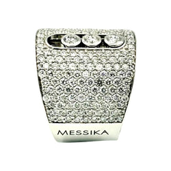 Bague MESSIKA "Move Joaillerie Pavée" en or blanc et diamants - Castafiore