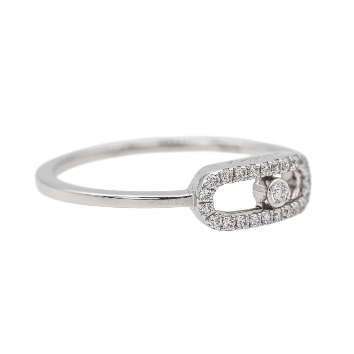 Bague MESSIKA "Move Uno" en or blanc et diamants - Castafiore