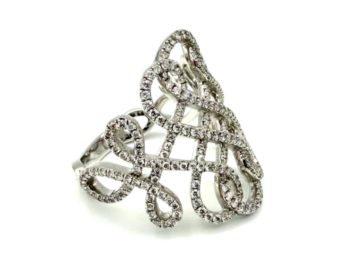 Bague MESSIKA "Promess" en or blanc et diamants - Castafiore
