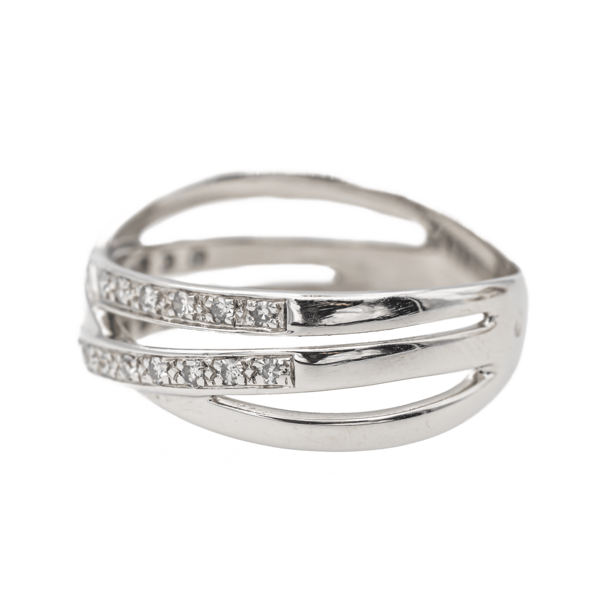 Bague Or blanc Diamant - Castafiore