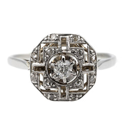 Bague Or blanc Diamant - Castafiore