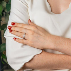 Bague Or blanc Diamant - Castafiore