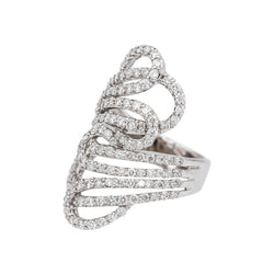 Bague Or blanc Diamant - Castafiore