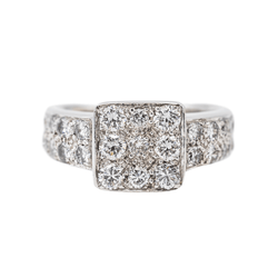 Bague Or blanc Diamant - Castafiore