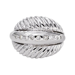 Bague Or blanc Diamant - Castafiore