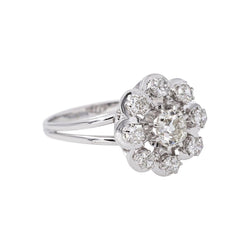 Bague Or blanc Diamant - Castafiore
