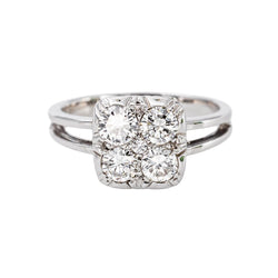 Bague Or blanc Diamant - Castafiore