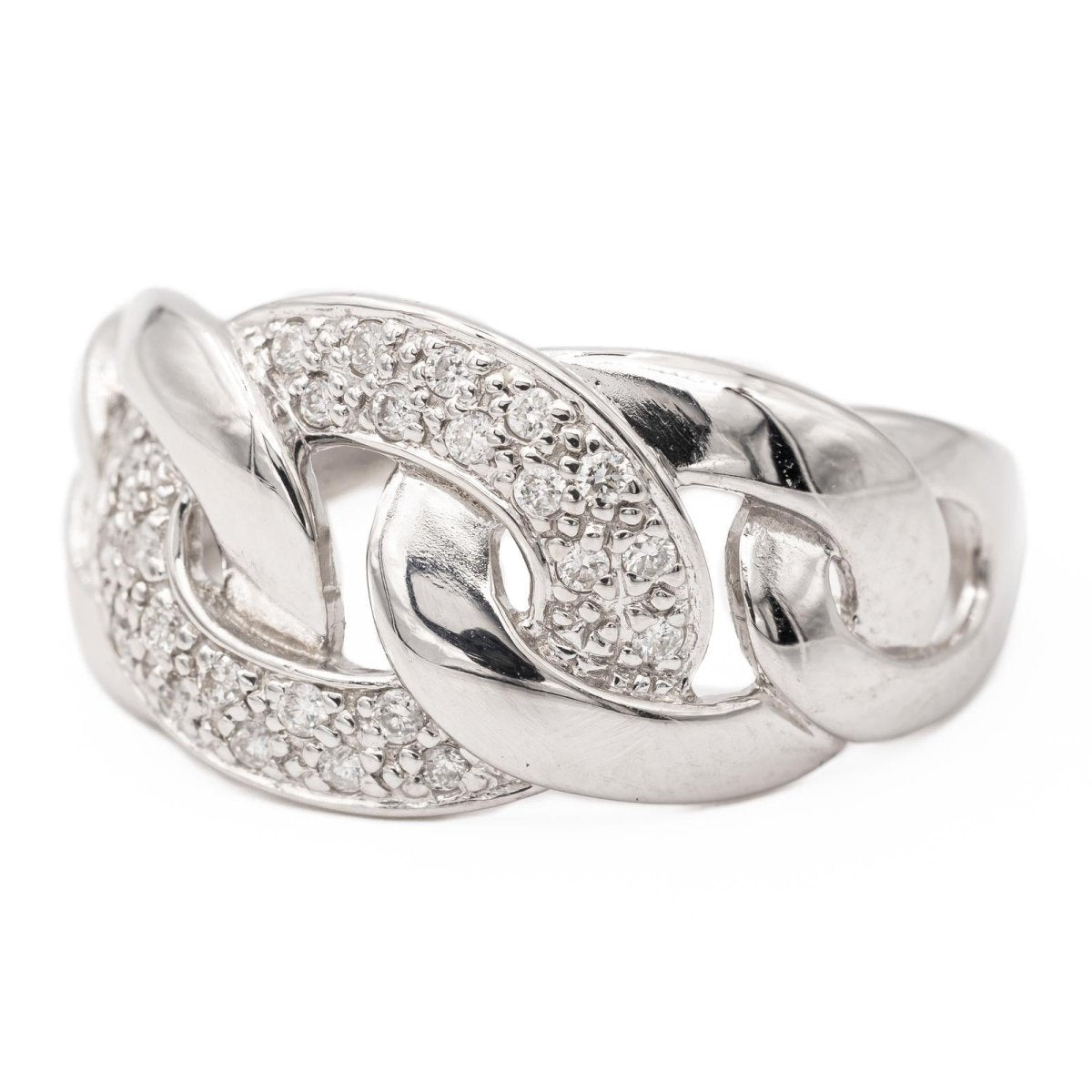 Bague Or blanc Diamant - Castafiore