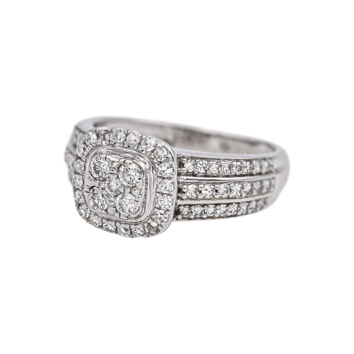 Bague Or blanc Diamant - Castafiore