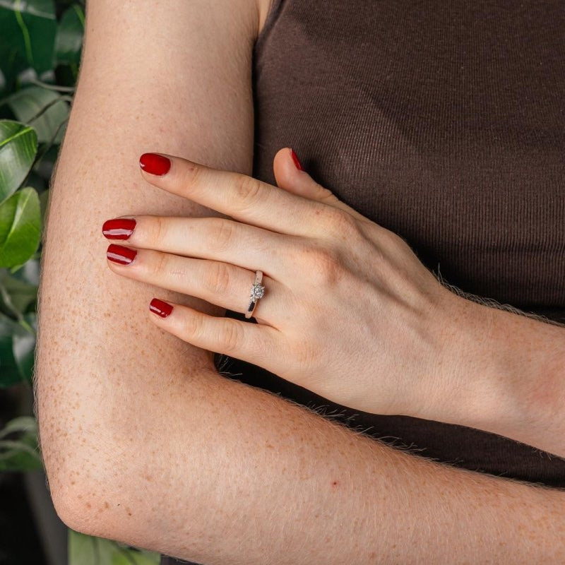 Bague Or blanc Diamant - Castafiore
