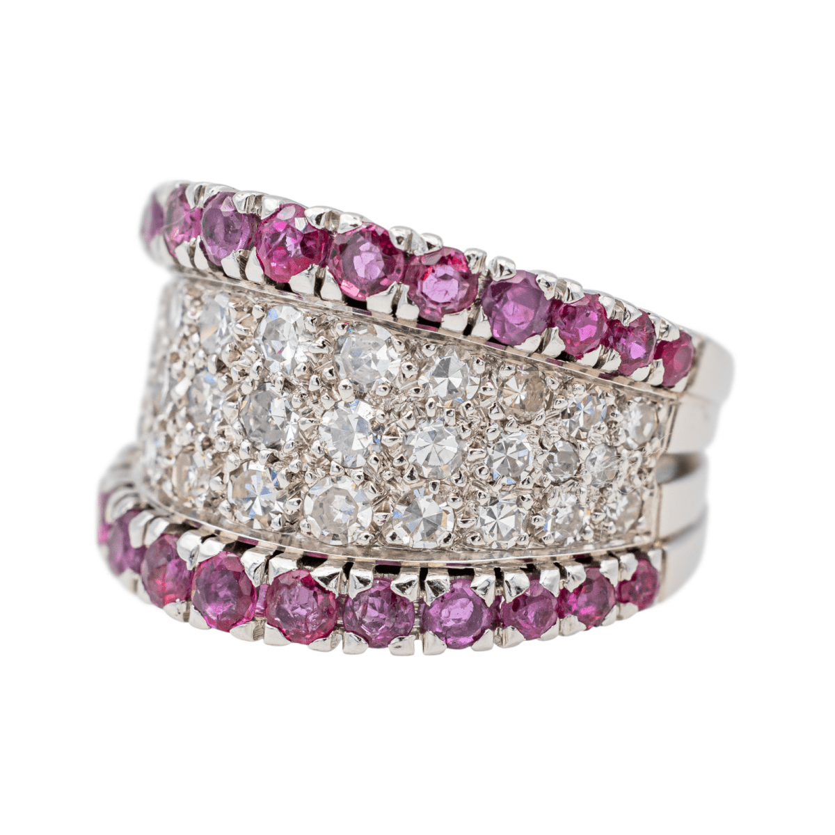 Bague Or blanc Diamant - Castafiore