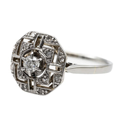 Bague Or blanc Diamant - Castafiore