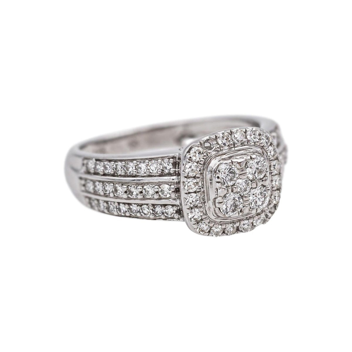 Bague Or blanc Diamant - Castafiore