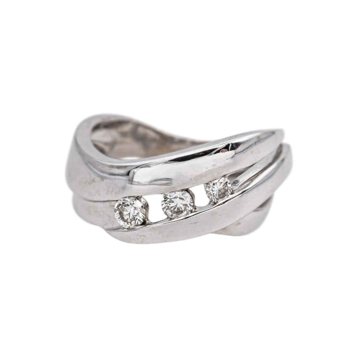Bague Or blanc Diamant - Castafiore