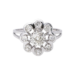 Bague Or blanc Diamant - Castafiore