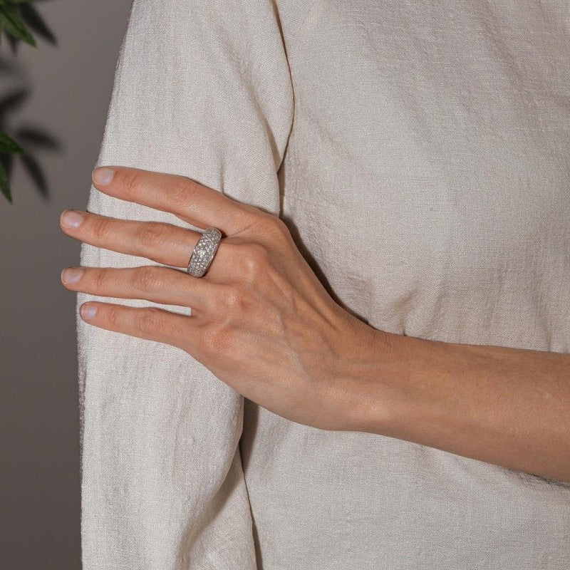 Bague Or blanc Diamant - Castafiore
