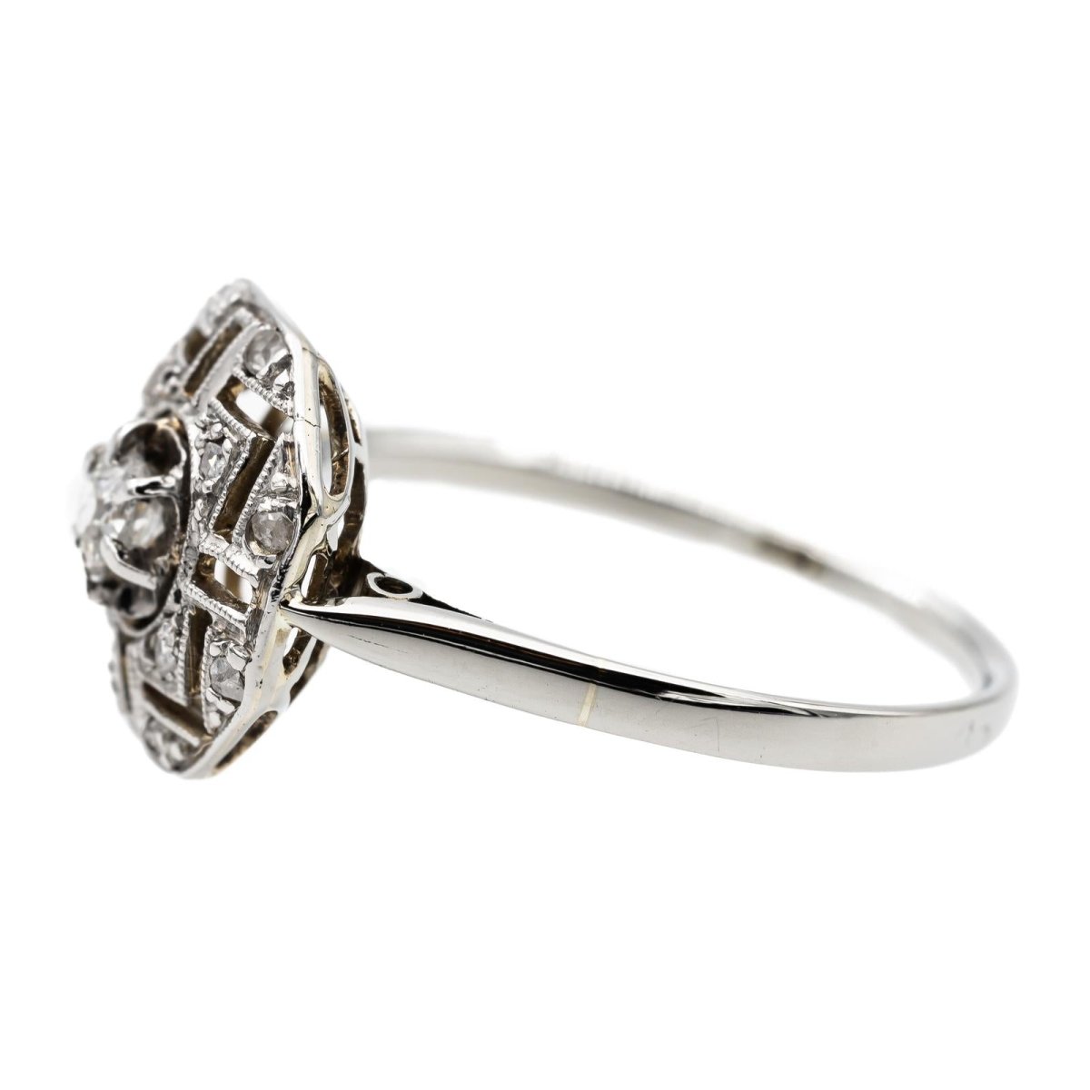 Bague Or blanc Diamant - Castafiore