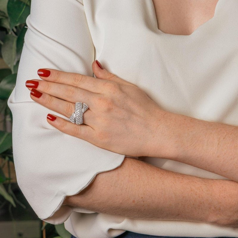 Bague Or blanc Diamant - Castafiore