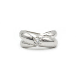 Bague - Or blanc et diamant - Castafiore