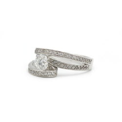 Bague - Or blanc et diamants - Castafiore