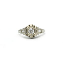 Bague - Or blanc et diamants - Castafiore