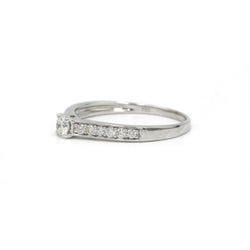 Bague - Or blanc et diamants - Castafiore