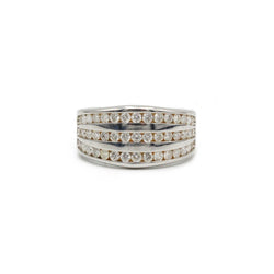 Bague - Or blanc et diamants - Castafiore