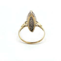 Bague - Or blanc et jaune et diamants - Castafiore
