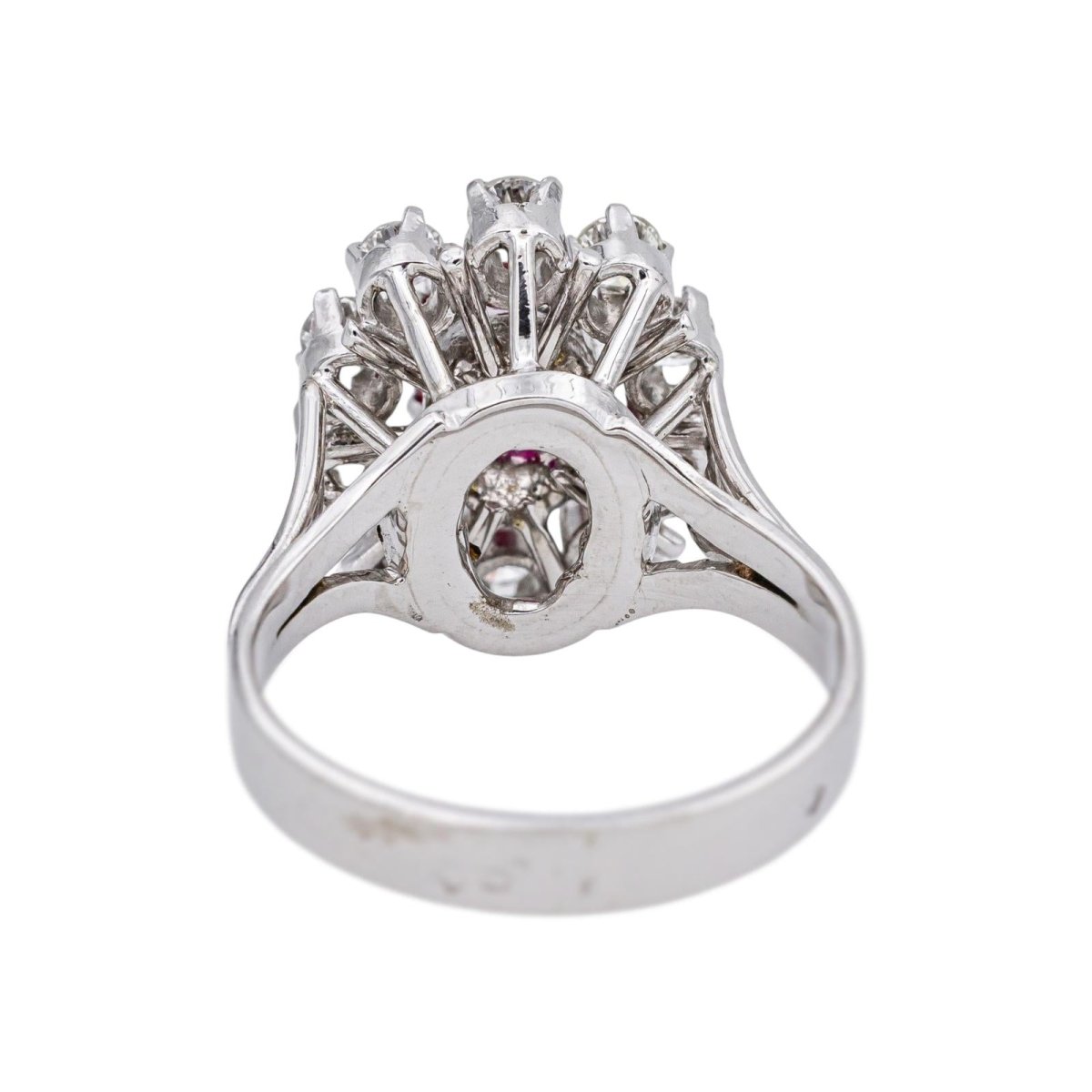 Bague Or blanc Rubis - Castafiore