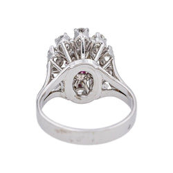 Bague Or blanc Rubis - Castafiore