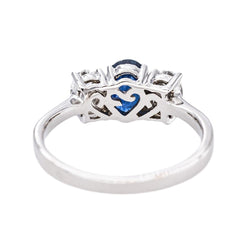 Bague Or blanc Saphir - Castafiore