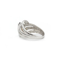 Bague - Or blanc, saphirs et diamants - Castafiore
